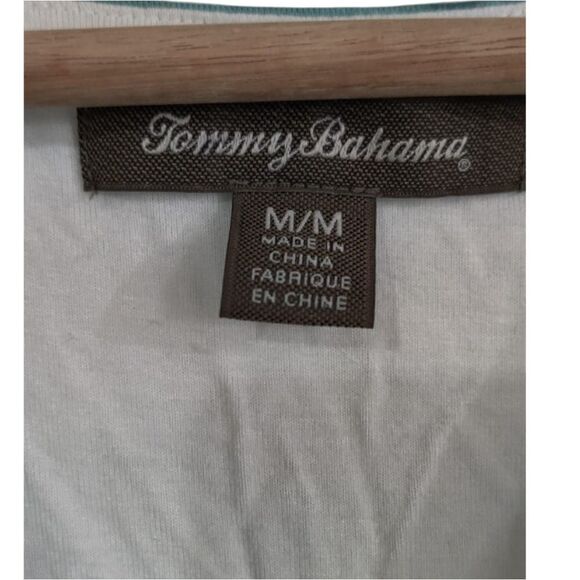 Tommy Bahama Blue Green and Yellow High Low Faux Wrap Dress Size M - Picture 6 of 11